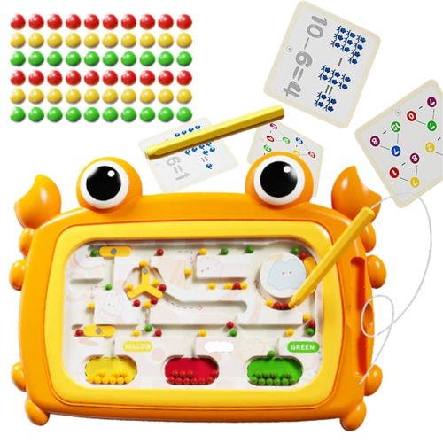 WOOPIE Tablica Magnetyczna Montessori Labirynt Krab Pomarańczowa na Arena.pl