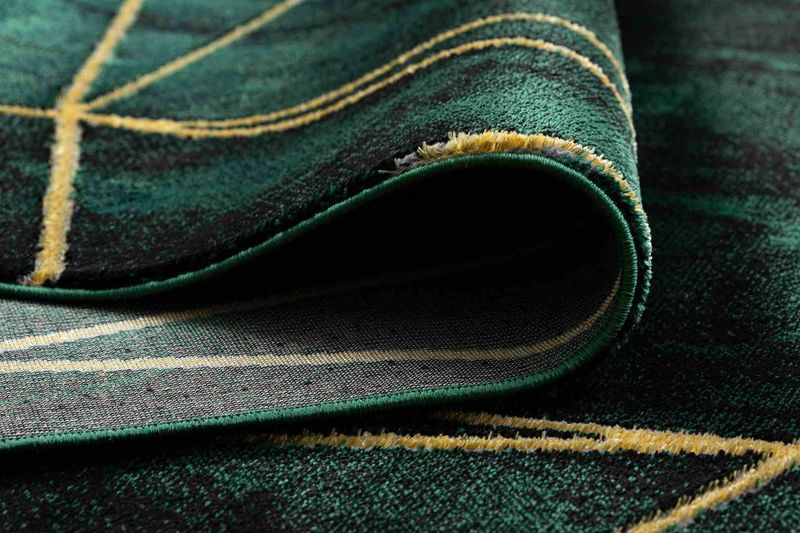 RUG/LU/ESTEMA/MARBLE2/BOTTLEGREEN+GOLD/80x150 zdjęcie 7