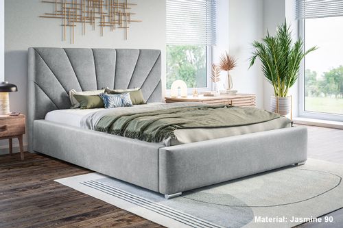 Łóżko tapicerowane LUX9 160x200 ze  Stelażem i pojemnikiem na Arena.pl