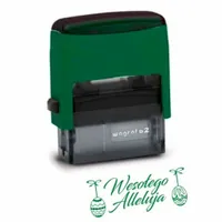 zielona PIECZĄTKA pisanki WIELKANOC jajka ALLELUJA