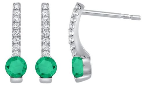 Złote kolczyki KBD3837 - Diament na Arena.pl