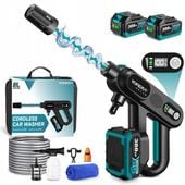 BEZPRZEWODOW MYJKA CISNIENIOWA 200Bar AKUMULATOROWA 2x AKU 18V 3AH