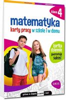 Matematyka. Karty pracy w szkole i w domu klasa 4. Wydanie 2023