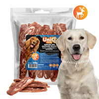 Smaczki przysmaki dla psa filety z dziczyzny z chrząstką 500g UNIQ PETS