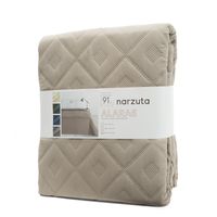 Narzuta Alara6 170X210 cm ciemnobeżowym pikowana mikrofibra