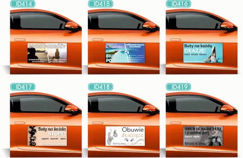 Magnes na samochód reklama magnetyczna 60x30 KIEŁBASA Z GRILLA różne wzory na Arena.pl