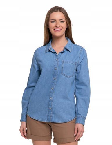 Damska Koszula Jeansowa Niebieska Bawełna Długi Rękaw Kołnierzyk MORAJ M na Arena.pl