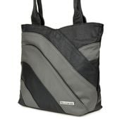 Czarno- Szara Skórzana Damska Torba Na Ramię Beltimore L38