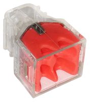 szybkozłączka 4*0,5-2,5mm2 transparentna/czerwony 10 sztuk - e-650-0240