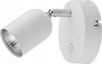 KINKIET LAMPA ŚCIENNA TK LIGHTING TOP 4411 BIAŁY / CHROM