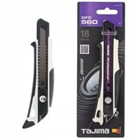 Nożyk tapeciak nóż wysuwany z łamanym ostrzem 18mm Tajima z płetwą