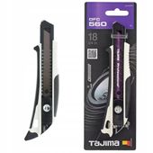 Nożyk tapeciak nóż wysuwany z łamanym ostrzem 18mm Tajima z płetwą