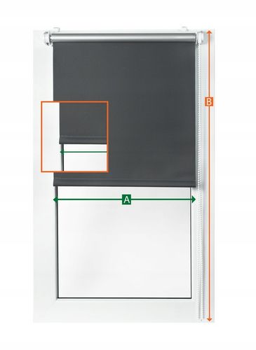 ROLETA ROLETY ZACIEMNIAJĄCA BLACKOUT 65x150 CM NA WYMIAR TERMO TERMICZNA na Arena.pl