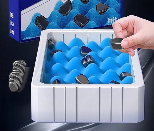 MAGNETYCZNA GRA W SZACHY EDUKACYJNA KAMIENIE MAGNETYCZNE 30 + PLANSZA 2w1 na Arena.pl