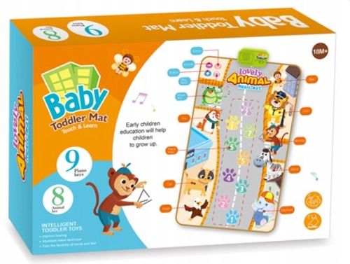 MATA MUZYCZNA DUŻA MEGA INTERAKTYWNA EDUKACYJNA ZWIERZĄTKA ODGŁOSY DŹWIĘK na Arena.pl