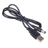 Kabel zasilający ładowanie z USB na WTYK 5.5x2.1mm