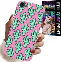 ETUI DO IPHONE 6 / 6S - KAKTUSY, KAKTUS NA RÓŻOWYM TLE + FOLIA