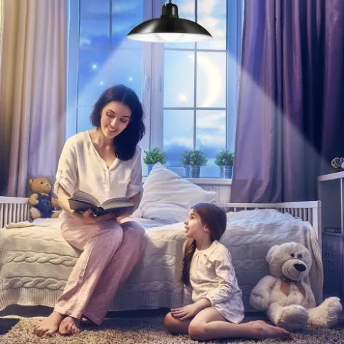 Lampa solarna żyrandol 2x panel solar + pilot 2w1 na Arena.pl
