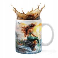 KUBEK CERAMICZNY 330ML DRUK - SYRENKI SYRENA SYRENY PODWODNY ŚWIAT