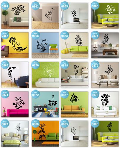 NAKLEJKI ścienne NAKLEJKA kwiaty floral ŚCIANĘ 120 na Arena.pl