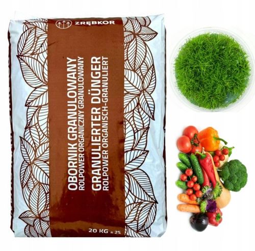 OBORNIK GRANULOWANY ROLLPOWER ORGANICZNY 40l 25KG NAWÓZ NATURALNY na Arena.pl