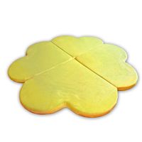 mata do zabawy Koniczynka 120 cm 4-częściowa żółty