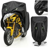 Pokrowiec na motocykl skuter motor rower wodoodporny plandeka klamra