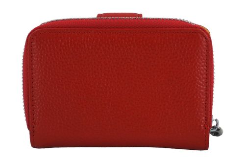 Portfel skórzany młodzieżowy - kolorowy - Czerwony na Arena.pl