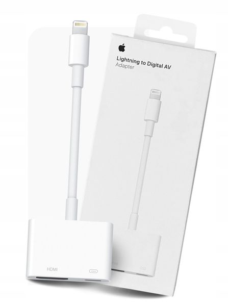 APPLE| Oryginalny ADAPTER LIGHTNING HDMI IPAD iPhone X 11 12 13 14 MAX PRO! zdjęcie 4
