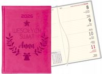 Kalendarz A6 2026 TYGODNIOWY GRAWER PREZENT NA BOŻE NARODZNIE z iminiem