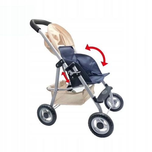 Wózek spacerówka dla lalki Super Lekki na Arena.pl