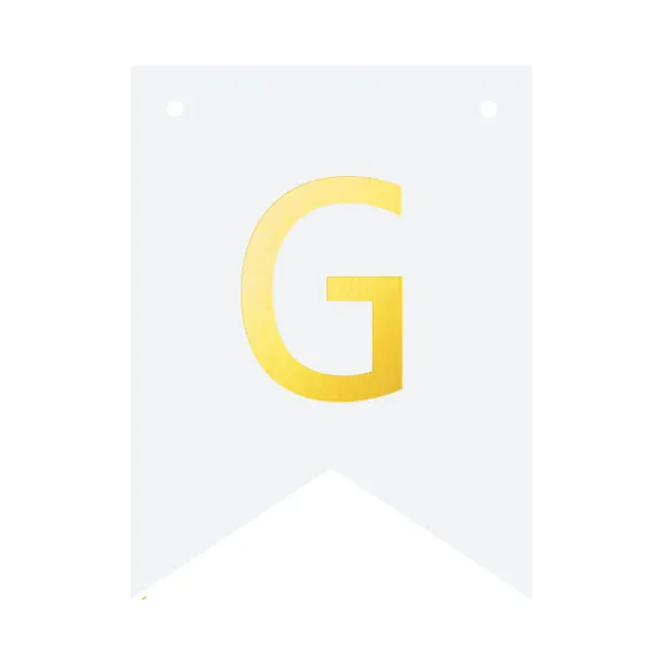 Baner DIY 16 cm - literka G zdjęcie 3