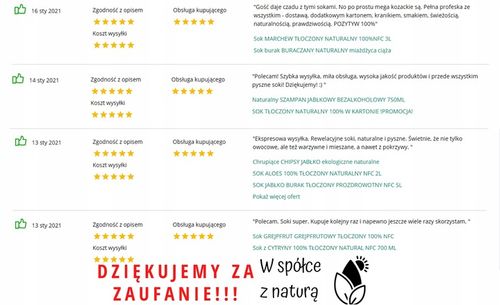 Sok z rokitnika 100% naturalny prozdrowotny 5L na Arena.pl