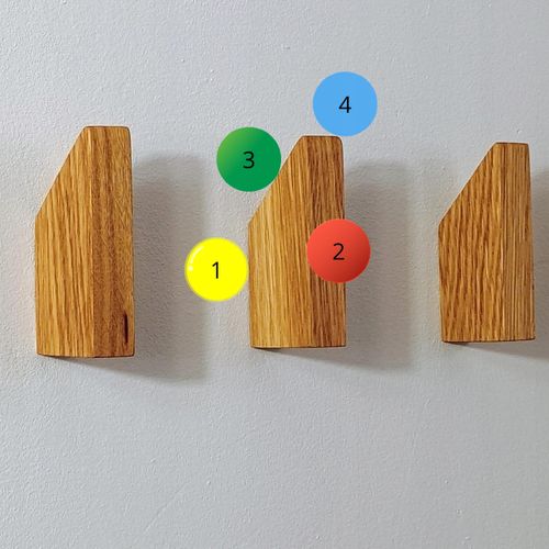 Wieszak Scienny Pojedynczy Drewniany do Pokoju Przedpokoju Kurtki Rustykaln na Arena.pl