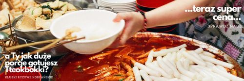 kluski ryżowe tteokbokki koreańskie topokki rice cake w słupkach 1kg na Arena.pl