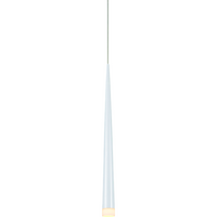 Nowoczesna lampa wisząca Stylo stożek do przedpokoju biały