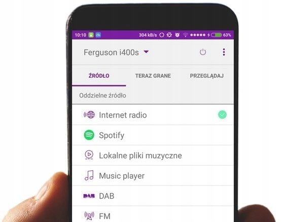 Radio FM DAB+ Internetowe WiFi CD MP3 USB Ferguson i450s Spotify Bluetooth zdjęcie 3