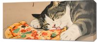 Obraz 90x40cm Pizza Dla Kota