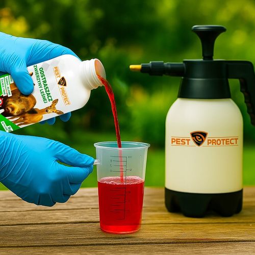 ODSTRASZACZ ŚRODEK NA DZIKI SARNY JELENIE ZAJĄCE PŁYN W PŁYNIE PEST na Arena.pl