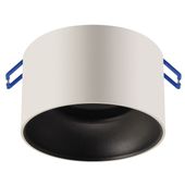 Wpuszczana lampa minimalistyczna Panama wpust biały czarny