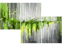 OBRAZ GREEN WATERFALL ZIELONY WODOSPAD