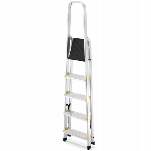 Drabina aluminiowa domowa jednostronna profesjonalna HIGHER 5 stopni na Arena.pl