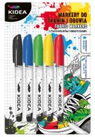 MARKERY DO OBUWIA I TKANIN 5 KOL KIDEA