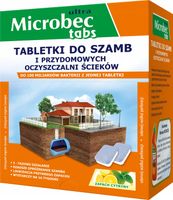 MICROBEC ULTRA Tabletki do szamb – zapach cytryny - 16 SZTUK