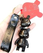 Brelok miś do kluczy Punk na Halloween szkielet Voodoo F31_Czarnozłoty