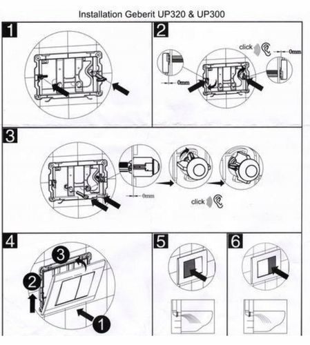 Przycisk spłukujący do stelaża Geberit Delta Sigma czarny mat cichy trwały na Arena.pl