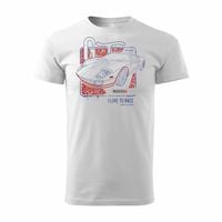Koszulka motoryzacyjna z samochodem Ford GT męska biała REGULAR XXL