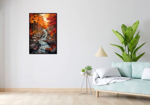 Plakat 61x90,5cm Jesienne Wodospady na Arena.pl