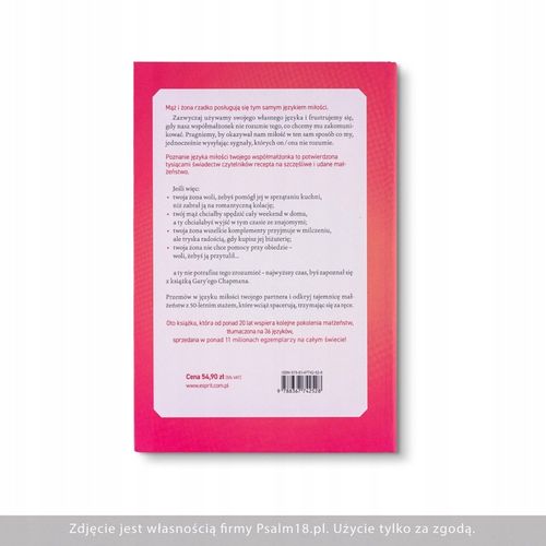 Pięć języków miłości - Gary Chapman - BESTSELLER na Arena.pl