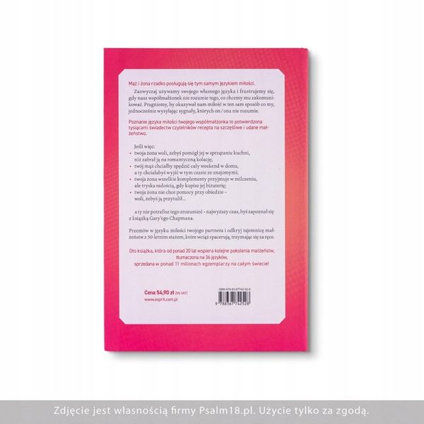 Pięć języków miłości - Gary Chapman - BESTSELLER zdjęcie 4